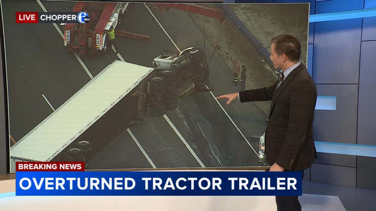 Overturned semi blocking all lanes of Rt. 55 NB in Gloucester County, New Jersey
       — Chadds Ford Community news